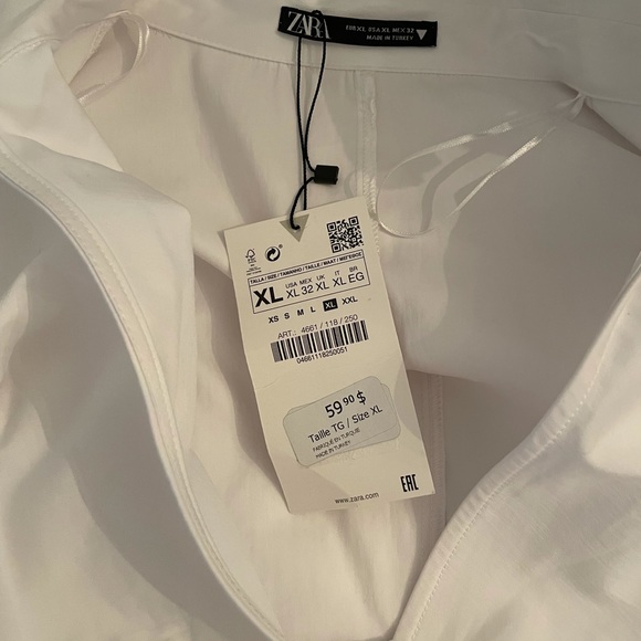 White Zara dress new with tags - Picture 2 of 2